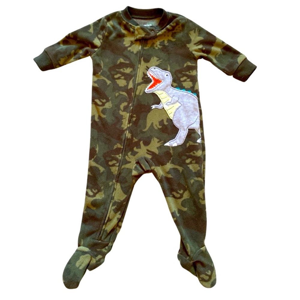 Carter’s Fleece Camo Dino Sleeper 6M